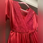 VTG Gilead 70s Fuchsia Hot Pink Deep V Photo 6