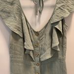 June and Hudson Green Ruffle Jumpsuit Photo 6