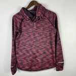 Gap Funnel Neck Hoodie Pullover S Pink Space Dye Activewear Athleisure Fleece Photo 1