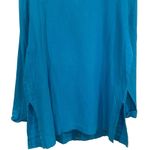 Neiman Marcus Vintage  Electric Blue Textured Coastal Lagenlook Blouse Size M Photo 7