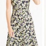 J.Crew Women's Cap Sleeve Floral A-Line Dress Yellow Size 0 Photo 0