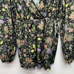 ASOS  Puff Sleeve Babydoll Boho Floral Cottagecore Gardencore Womens Top Size 4 Photo 3