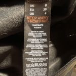 Topshop Pants Women 4 Black Vegan Leather Slit Hems Faux Leather Flare Edgy Rock Photo 5