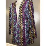 Requirements VINTAGE Jacket Womens Large Multicolor Geometric Print Made USA 90s Photo 2