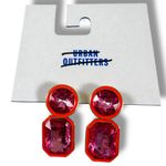 Urban Outfitters Vida Gem Post Earrings in Pink NWT Sparkle Shine Oversized Photo 4