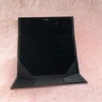 Escada black leather triangular glasses/sunglasses case velvet lined Photo 5