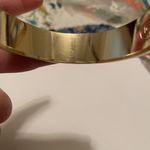 LC Lauren Conrad Signed LC - Women’s Metal Costume Bangle Bracelet Gold Tone / Blue / Aqua Enamel Photo 4