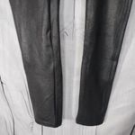 Spanx Black Shiny Faux Leather Leggings Womens M Photo 4