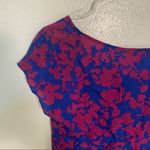 Pippa Shell Blouse Blue Pink Geometric Floral Silk Size 0 Photo 6