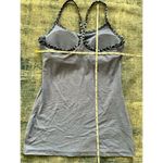 Lululemon Heathered Spot Lullaby Blue Power Y Athletic Tank Top Size 6 Photo 4