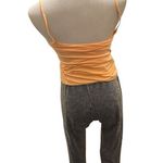 Lululemon  orange wundermost spaghetti strap cami tank nulu fabric Photo 4