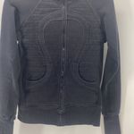 Lululemon Scuba black Jacket Sweater Yoga full Zip sz 4 athletic workout Photo 1