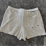 Aerie Navy Blue & White Striped Knit Shorts Photo 3