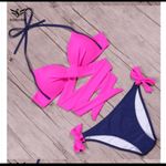 Bikini panties Women Swimsuit Push Up Swimwear Pink Size M Photo 1