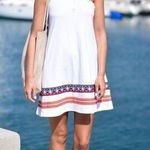 ASOS  White Embroidered Hem A-Line Mini Dress 8 Photo 0