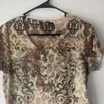 Apt 9 Y2k Size Medium Rhinestone Butterfly Fairy Earthy Short Sleeve Top Photo 1
