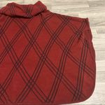 Coco + Carmen  Maroon Red W/Black lining Poncho Photo 1