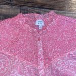 Crown & Ivy  pink button up with cute details size small Photo 1