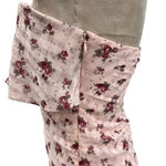 The East Order  Lila Ruched Floral-print Mini Dress In Blush‎ Rose Print Medium Photo 7
