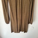 Michael Stars  Y2k Dress One Size Brown Long Sleeve Casual Knit Western‎ Boho Photo 3