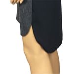 Adrienne Vittadini Grey front and Black back split V-neck hi low dress Small EUC Photo 8