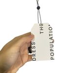 Dress the Population Sequin Mini Dress M Backless White Long Sleeve Photo 4