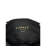l*space L* - Revel Bike Shorts in Black & Cream Photo 1