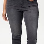 NYDJ Grey Cropped High Waist Skinny Jeans Photo 0