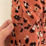 Sienna Sky Rose Pink Navy ish Cheetah Leopard Animal On / Off the Shoulder Dress Photo 7