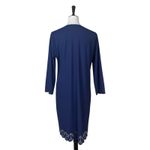 Lands' End Lands’ End Sports Dress Laser Cut Eyelet Trim Navy Blue Women’s Size M/L 10–12 Photo 4