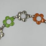 Y2K Groovy Flower Chain Belt Retro Mod Festival Colorful Metal Statement 26 Photo 3
