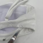 ONIA Flora Bikini Top SZ Small Crinkle Texture White Black Pushup Swim Beach NWT Photo 6