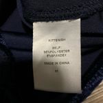 Kittenish  Navy Blue Crushed Velvet Bodysuit M Photo 4