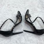 Steve Madden Meg Pearl Ankle Strap Strappy Heels Black 7 Photo 4