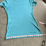 Michael Stars  one size fits most turquoise blue t shirt Photo 7