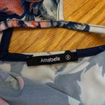 Annabelle Womens Floral 3/4 Sleeve Dress with Ruffled Shoulders & Pockets Size S Blue Photo 6