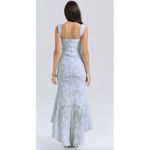 House Of CB  Cesca Floral Ruched High-Low Corset Dress in Skyride Size X-Small Photo 11