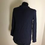 The Kooples  Navy Blue Silk Blouse Photo 4