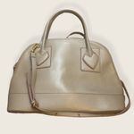 Anne Klein Atlas Billie Dome Satchel Purse Tan/Gray Photo 1