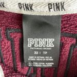 PINK - Victoria's Secret Victoria Secret Pink Burgundy Half Zip Photo 3