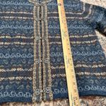 Vintage 90s Newton Trading Co 100% Wool Nordic Fair Isle Cardigan Sweater M Size M Photo 4