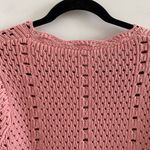 English Factory  Pink Cottagecore Crochet Knit Cropped Cardigan Size XS Photo 9