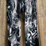 Nike  Pro Dri-fit Women's Colorful Black Psychedelic Training Capris Small Photo 0