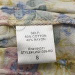 Aura Floral Print smocked body ruffled boho babydoll sundress Size S Photo 6