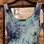 Pattyboutik  sz s blue tie-dye midi dress with ruched sides Photo 2