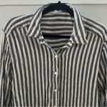 Jane and Delancey  Blouse,Striped Size Large. Roll up sleeve button option! Photo 2