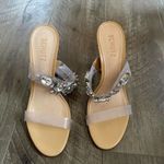 Schutz  Laureen Vinyl & Crystal Sandal Light Wood 8.5 NWB Photo 2