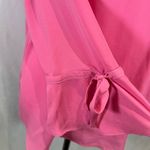 Violet+Claire  bright pink long tie sleeve blouse top size large Photo 1