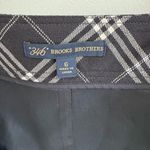Brooks Brothers Black and Cream A-Line Plaid Skirt sz 6 Photo 5