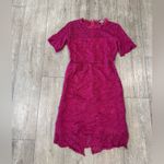 Love by Design  Fuchsia Lace Midi Dress Photo 2